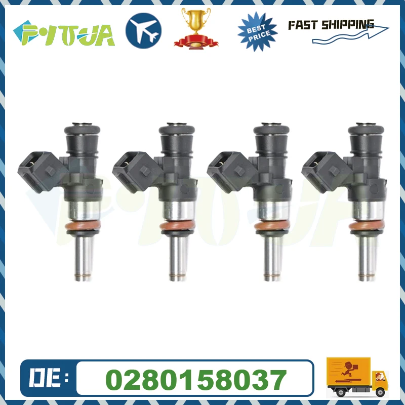 

4pcs fuel Injector 0280158037 for Bosch 7677017 BMW S1000R RR XR Injector 0 280 158 037