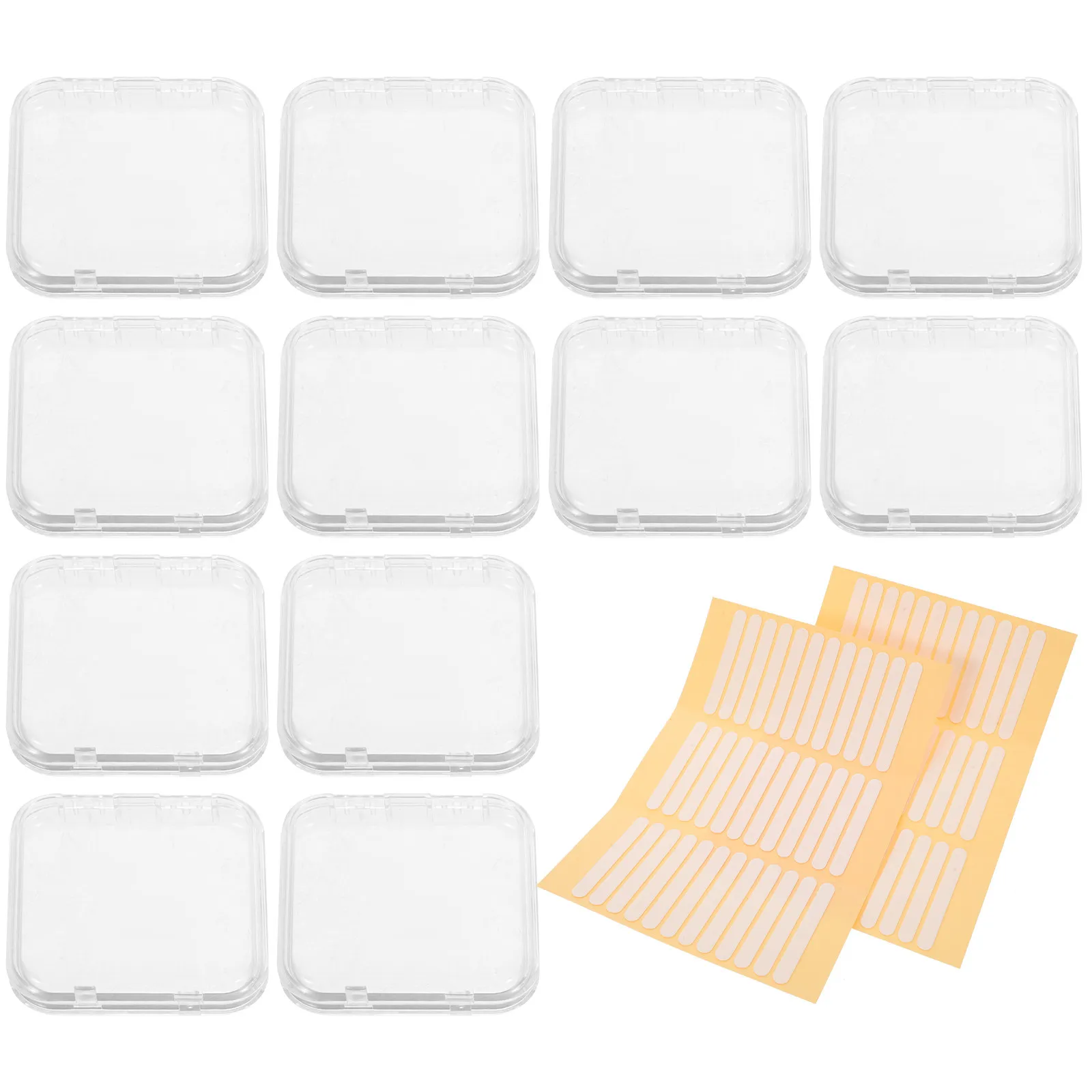 1Set Transparent Nail Organizer Box Clear Press on Nails Storage Organizer Manicure Display Holder Nail Tips Storage Container