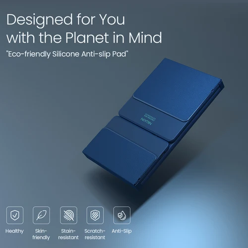 Imagen 2 del producto NILLKIN-teclado plegable inalámbrico con Bluetooth, teclados portátiles plegables recargables para PC, Mac, teléfono inteligente, Windows, iOS, Android