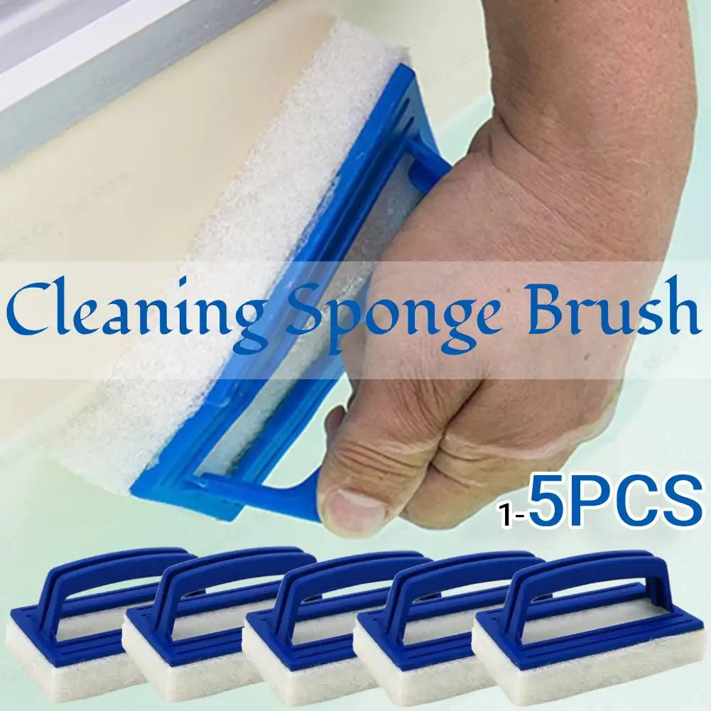 5-1PCS Pool Wall Cleaning Brush Waterline Scrubber Cleaning Pool Hot Spring Swimming Pool Spa Tub Accessory Sponge Brush Cleaner