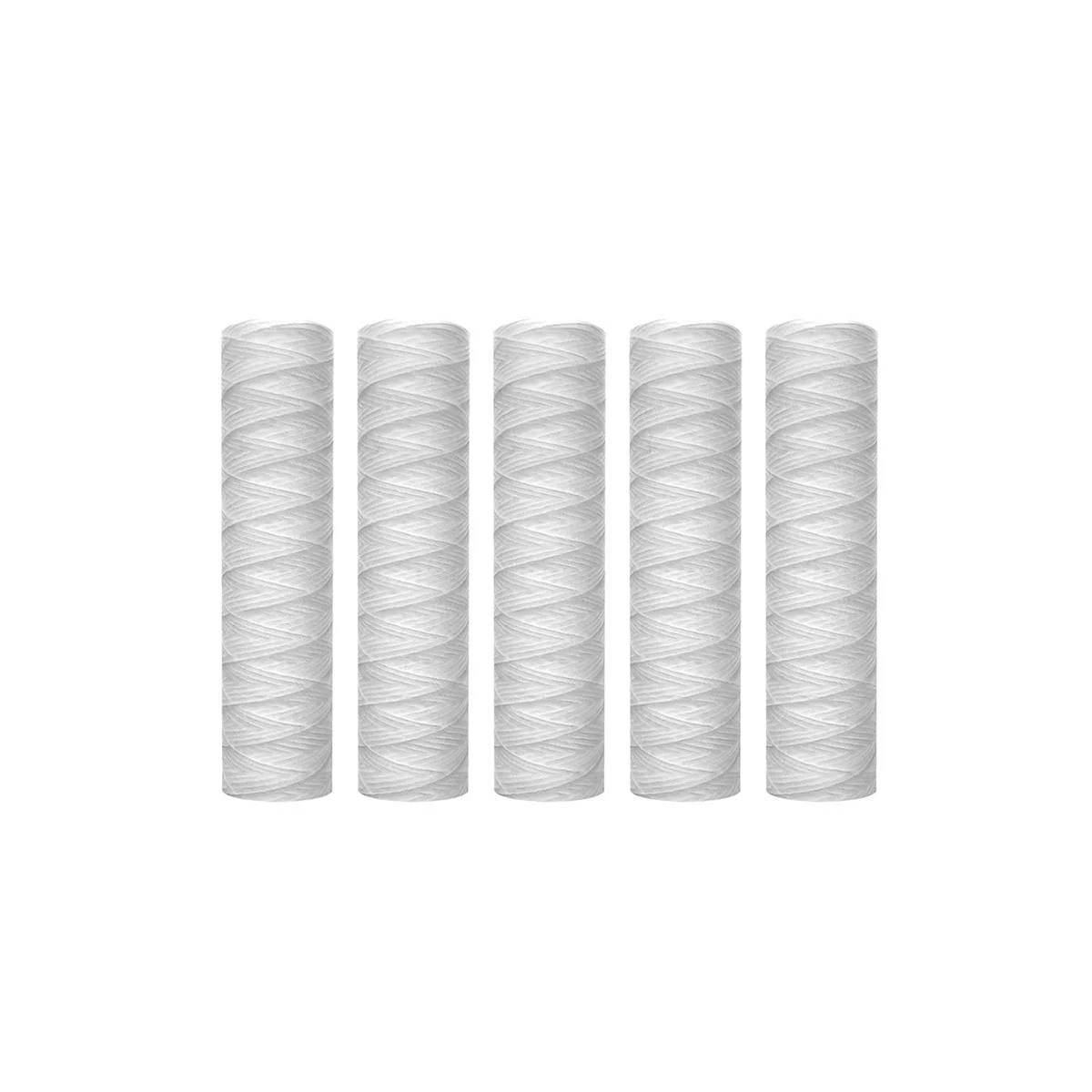 

Trendy! 10 Micron 10 Inch x 2.5 Inch String Wound Sediment Water Filter Cartridge Whole House Sediment Filtration, Universal Rep