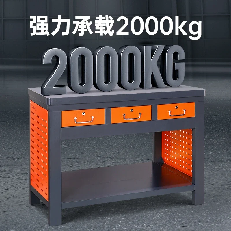 Heavy duty fitter workbench workshop maintenance test bench laboratory anti-static bench clamp workbench tool rack