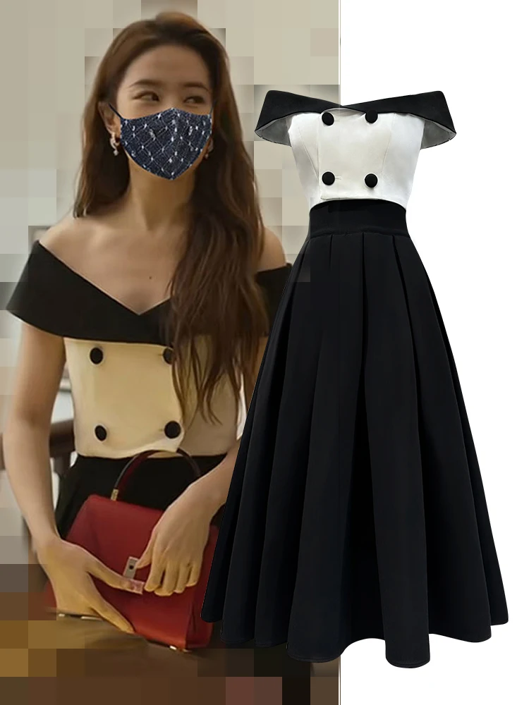 

Элегантный костюм-двойка Rose Story с юбкой А-силуэта на одно плечо, из полиэстера, летняя коллекция для женщин 25-35 лет