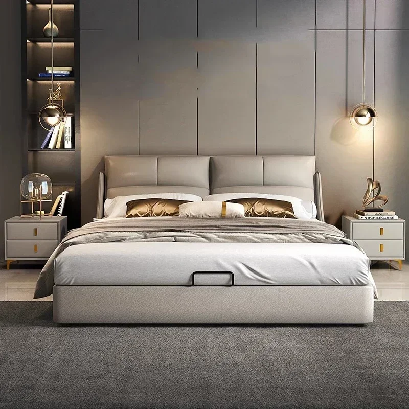 Ergonomic European Bed King Size Double Salon Modern Beauty Bedroom Bed Space Saving Princess Camping Beliche Unique Furniture