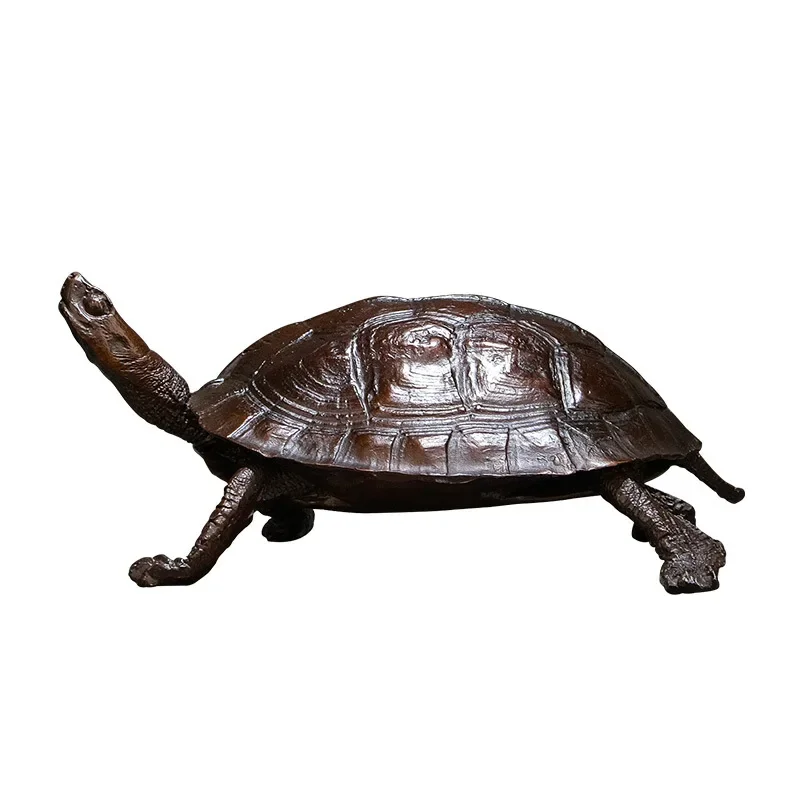 

All-copper tortoise brass ornament, tea pet brass tortoise birthday gift, metal copper ornament