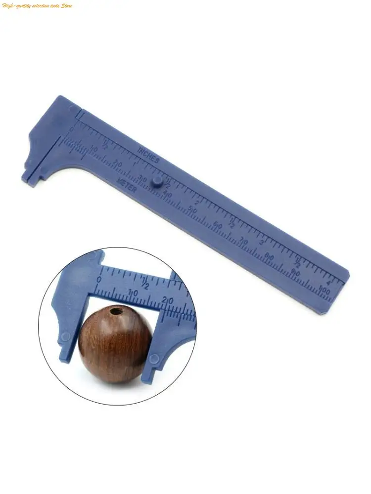203F Easy Carry  100mm Vernier Calipers Double Scale Sliding Pocket Calipers Pocket Rulers