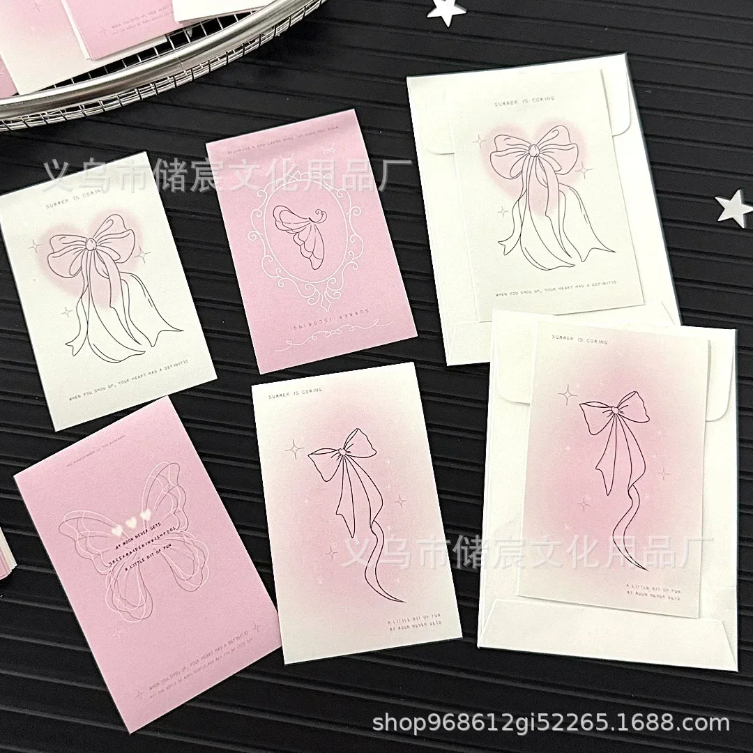 20 pçs coreano ins ballet estilo gradiente arco adesivo de vedação kpop 3 polegada photocard embalagem diy decoração para bolha mailer caixa