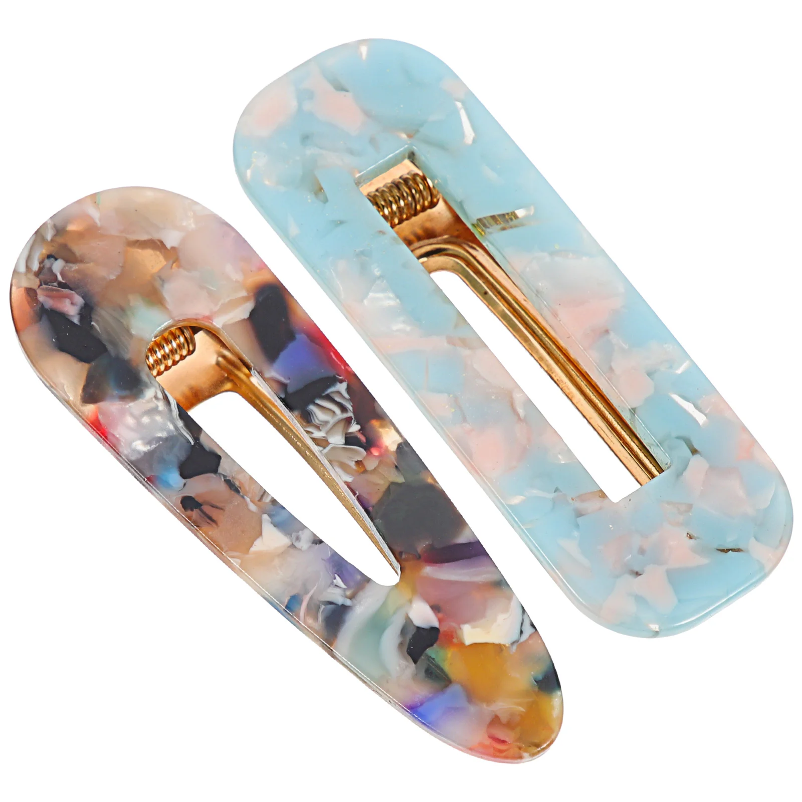 

2Pcs Mini Hair Clips Durable Smooth Surface Suitable for Girls Women Thin Thick Curly Straight Hair Kids Accessories Fashionable