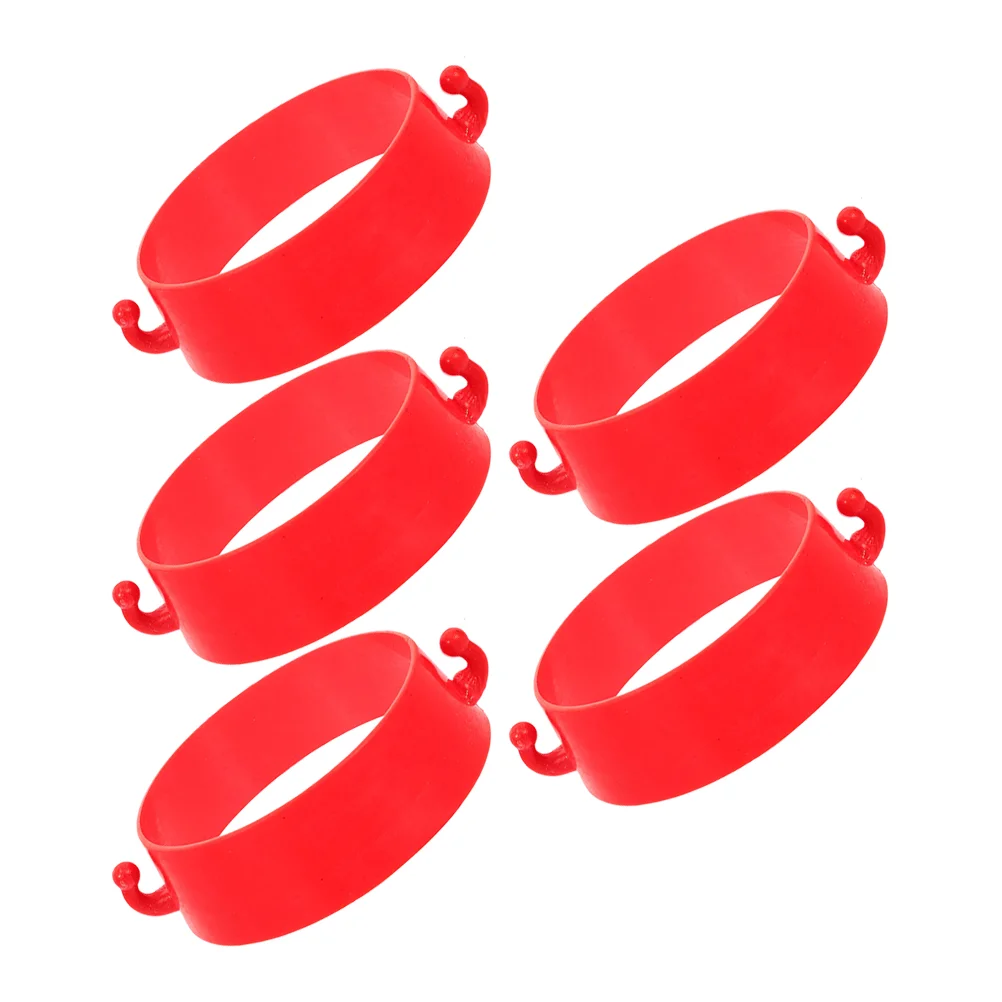 5 Pcs Ring Chain Buckle Rings Hanging Door Hardware Plastic Anti-slip Cover Ladder