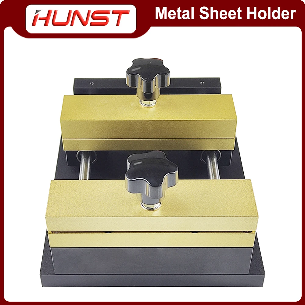 HUNST Metal Sheet Holder Marking Attechment Fixed Bracket Metal Fixture for Fiber Laser Engraving Machine Card Cutting