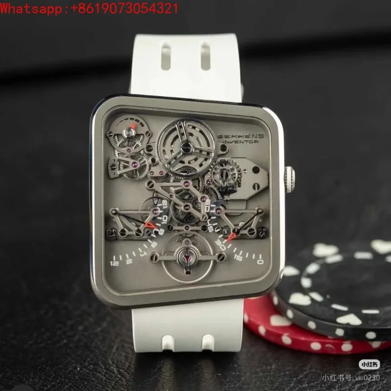 The Great Qin Empire BEHRENS Automatic Mechanical Watch Jinghong Zhiwat 20G Titanium Alloy Edition White