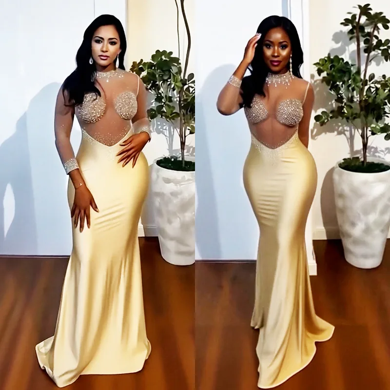 

Осеннее элегантное африканское сетчатое платье с длинными рукавами, сексуальное вечернее платье больших размеров, длинное платье макси, наряды, Дашики, африканская одежда