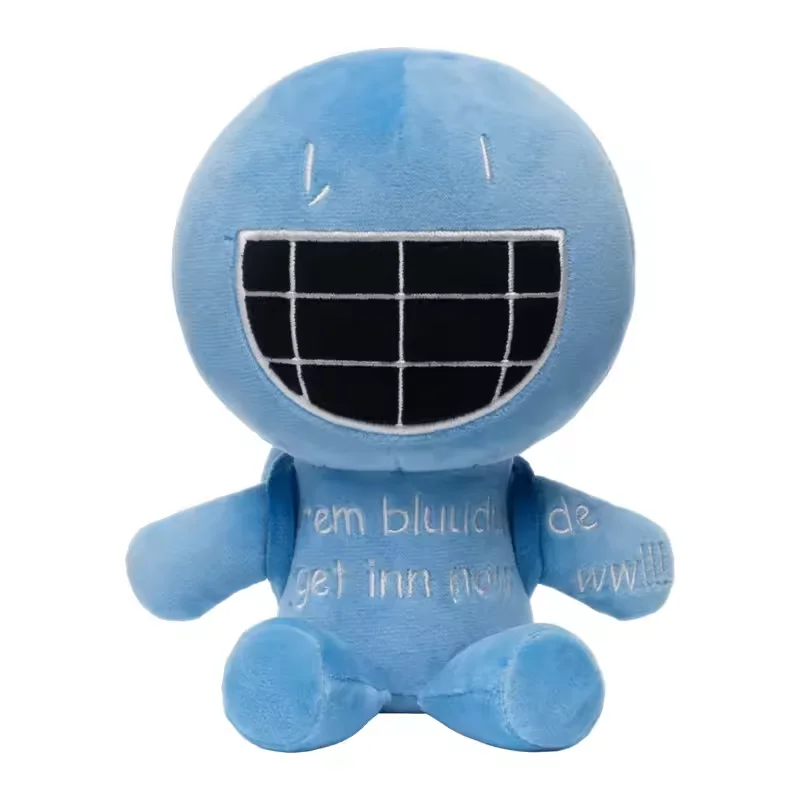 New Bluudude Plush Toy Soft Stuffed Blue Monster Doll Game Peripherals Plushie Room Decor Pillows For Game Players XMAS Gifts