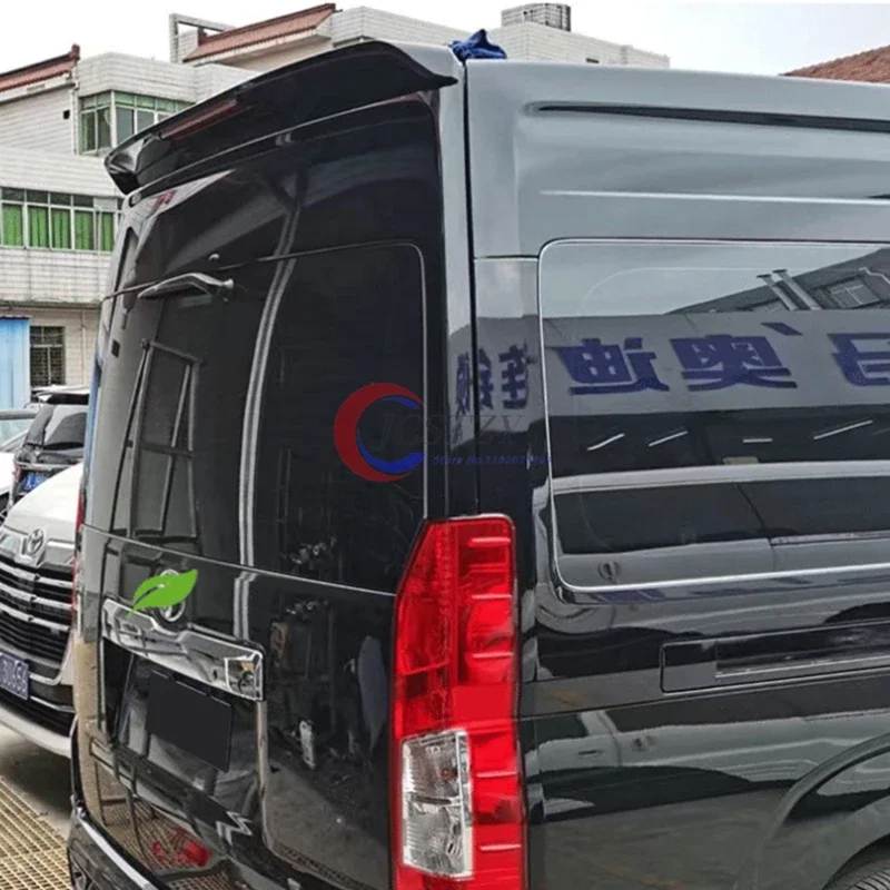 For Toyota Hiace 2019 -2022 Rear Roof Spoiler ABS Plastic Unpainted Rear Trunk Wing Lip Spoiler