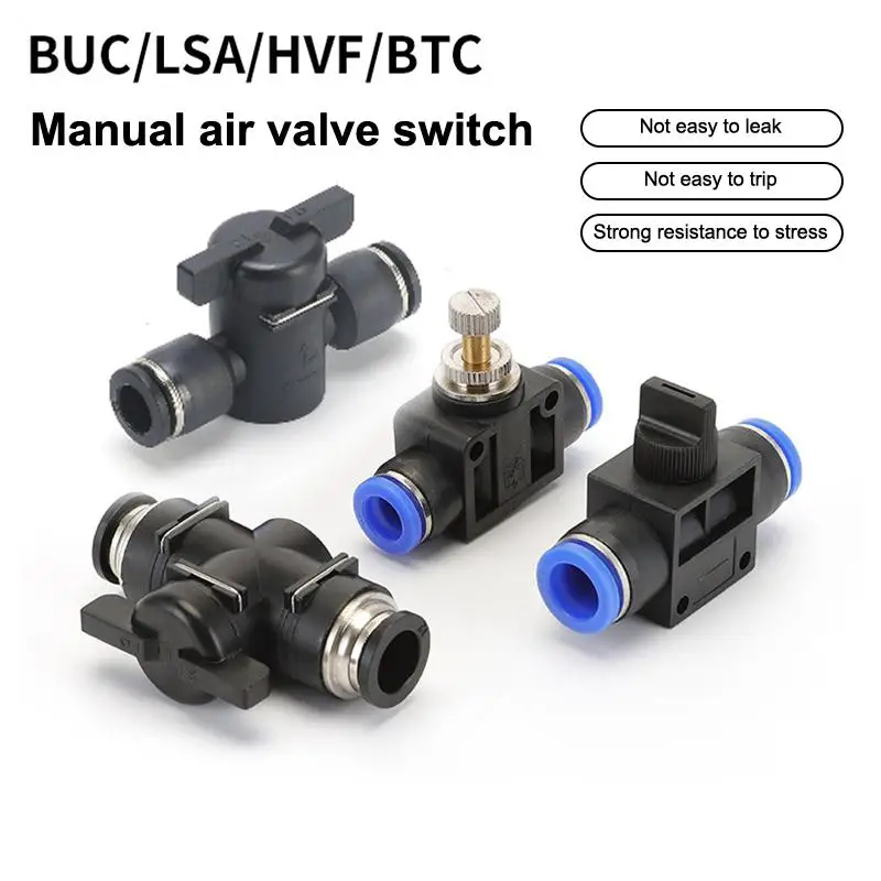 Pneumatic Fitting Tube Connector Fittings Air Quick Water Pipe Push In Hose Quick Couping OD 4mm 6mm 8mm 10mm 12mm Multiple type