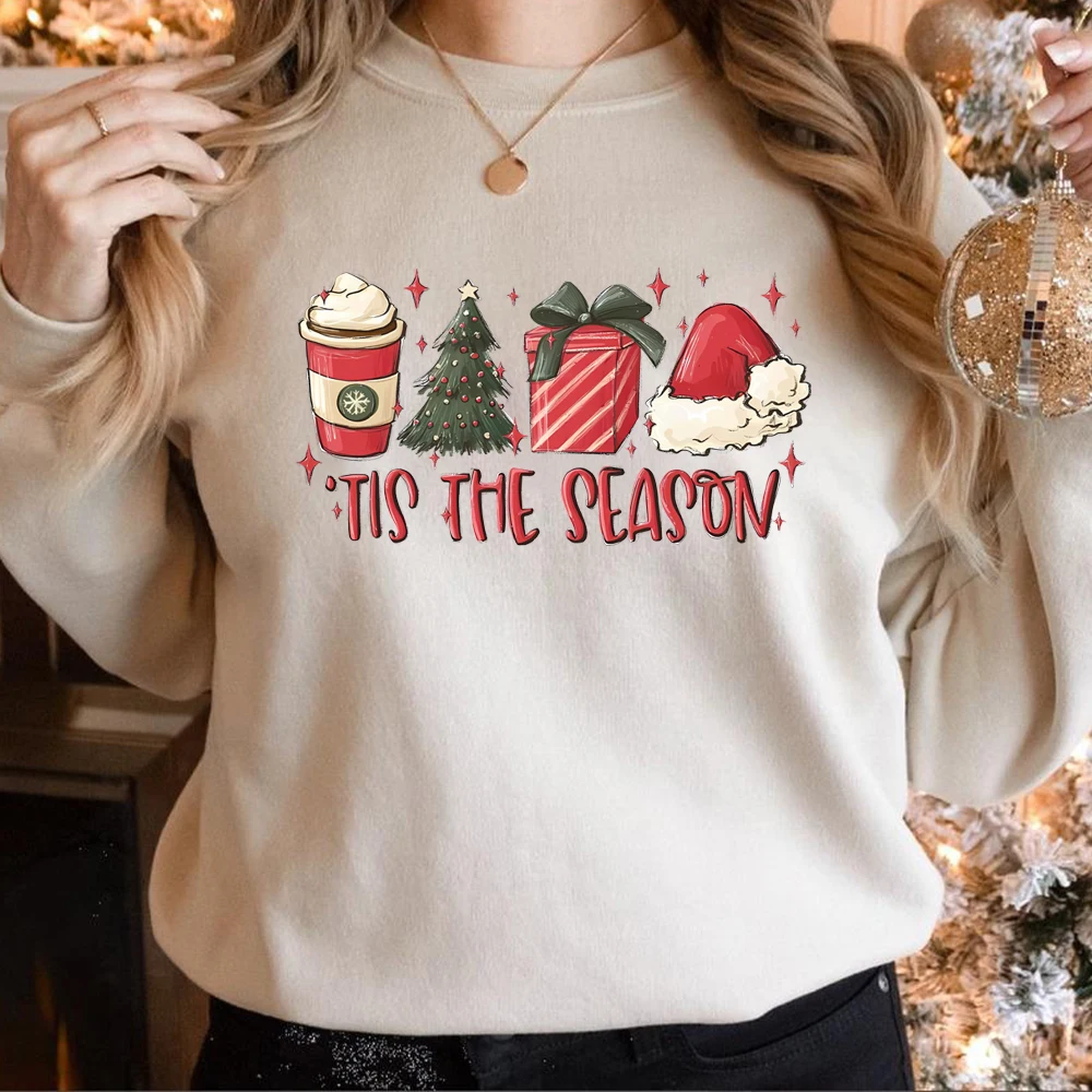 

Tis The Season Sweatshirt Christmas Tis The Season Shirt Merry Christmas Hoodie Christmas Tees Cute Winter Sweatshirt