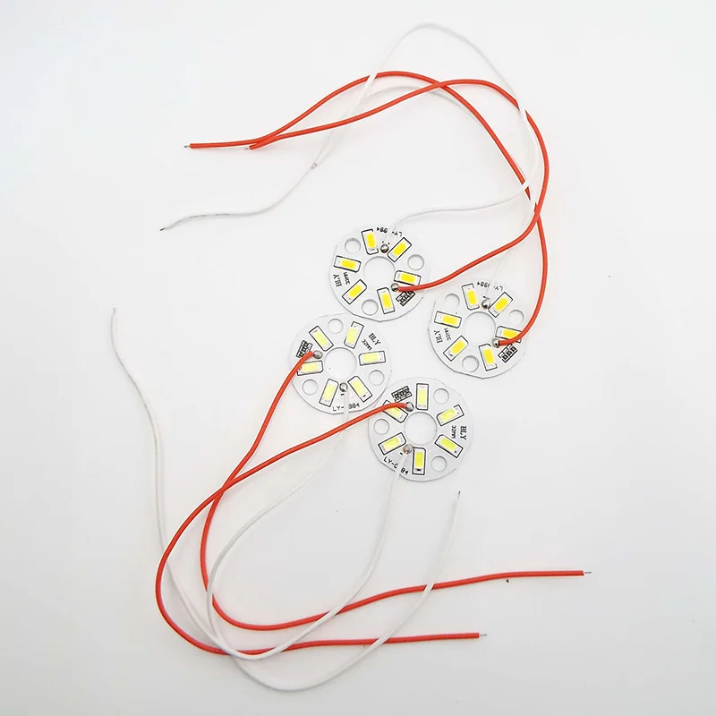 DC 5V USB 5730SMD LED Chip Beads Surface Dimmable Bulb Transformation LED Light Source Dia 32MM 3W Light Single Color