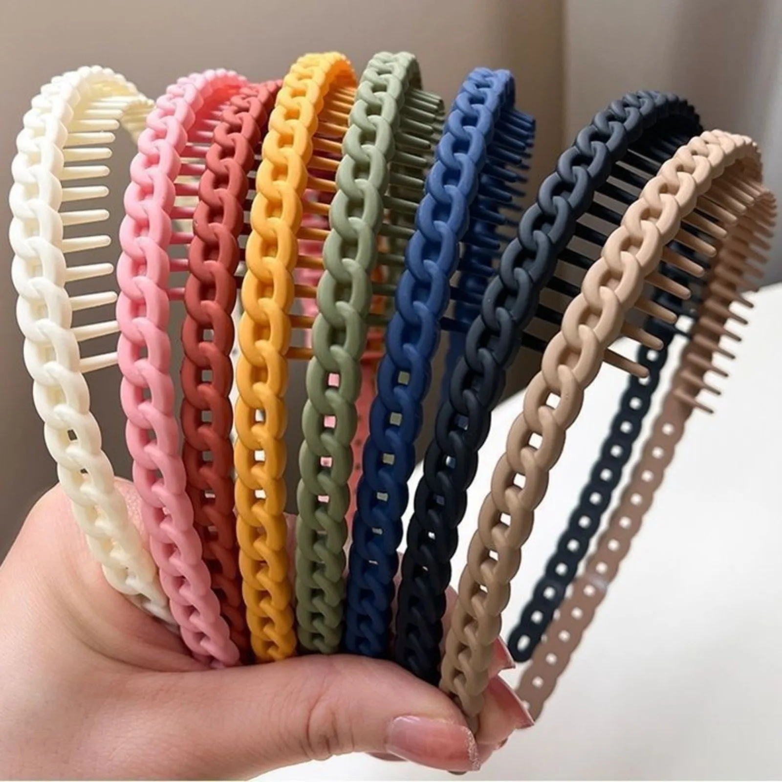 

Fashion Acrylic Teeth Matte Hair Hoop Korean Style Headdress Non-slip Hairband Hair Accessories Headband Outdoor