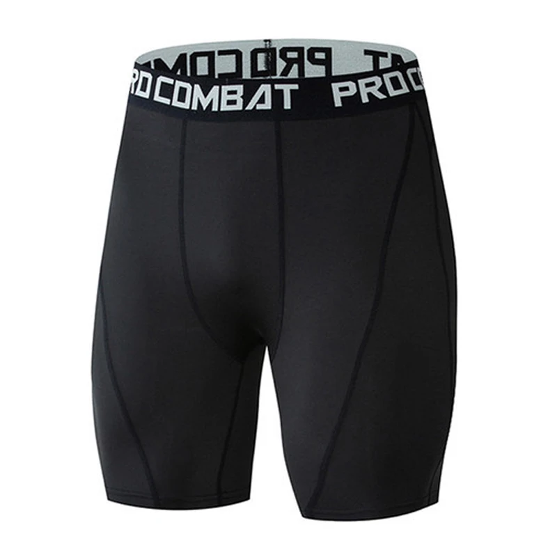 Men's Football Running Shorts Quick-drying Fitness Black Shorts New Sport Workout Training Short Pants Men Compression Shorts