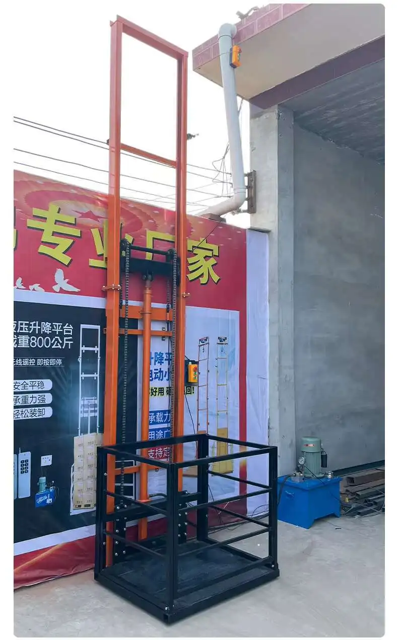 Preço dos elevadores de carga para armazém de garagem de 2 toneladas