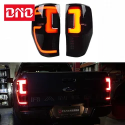 Car LED Taillight For Ford Ranger T8 2015 - 2021 2022 Auto Rear Running Lamp Brake Reverse Dynamic Turn Signal Car Taillights