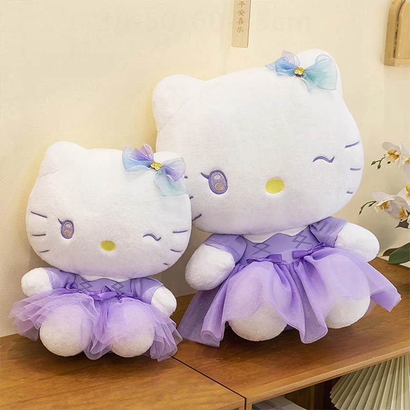

Cute Cartoon KT Cat Plush Toy Large Size for Kids Birthday Xmas Gift Perfect Holiday Present Stuffed Animal Toy Wholesale
