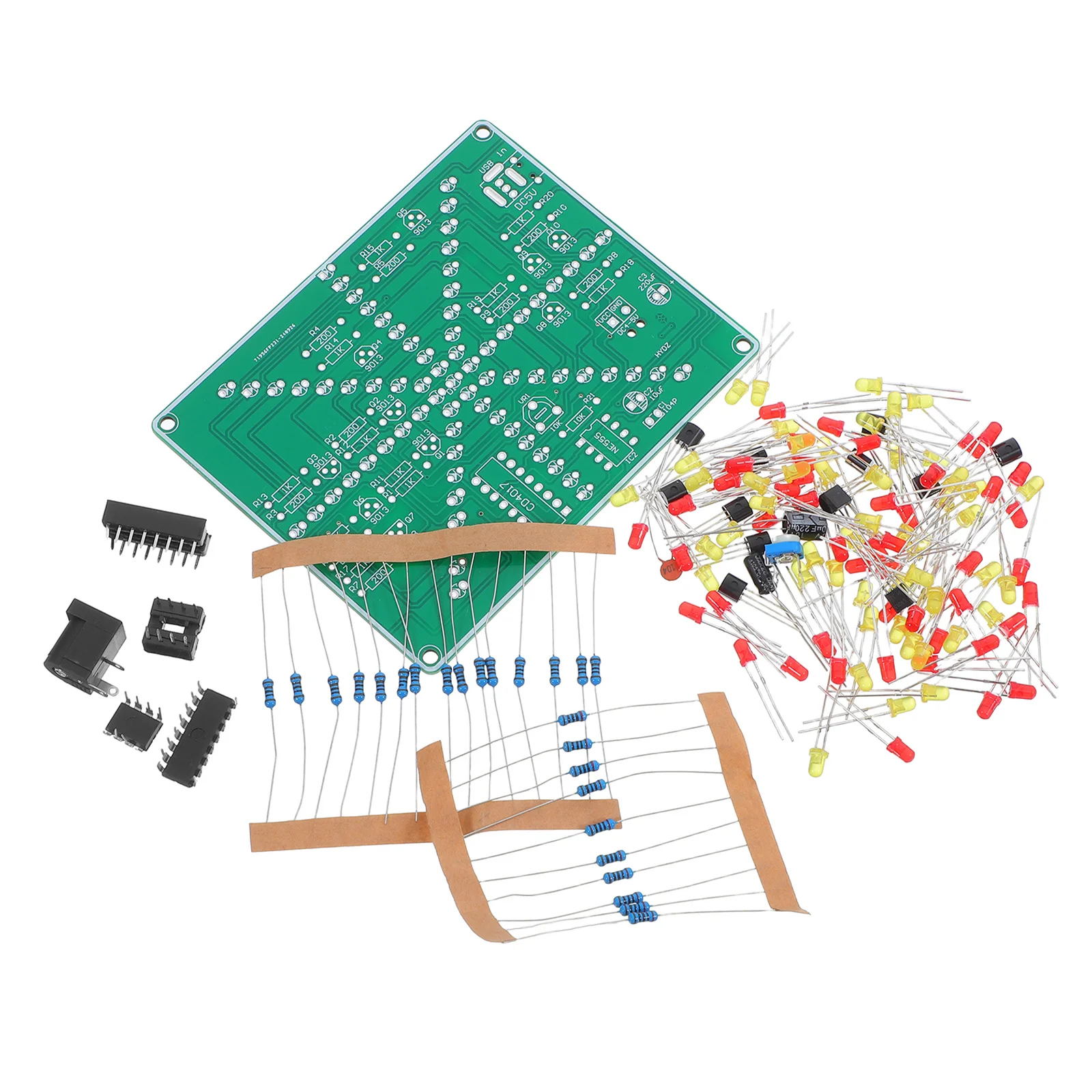 انفجار ضوء لتقوم بها بنفسك مجموعة لحام قابل للتعديل سرعة التدفق LED لوحة دوائر كهربائية مشروع ممارسة عدة مجموعات إلكترونية ذاتية الصنع