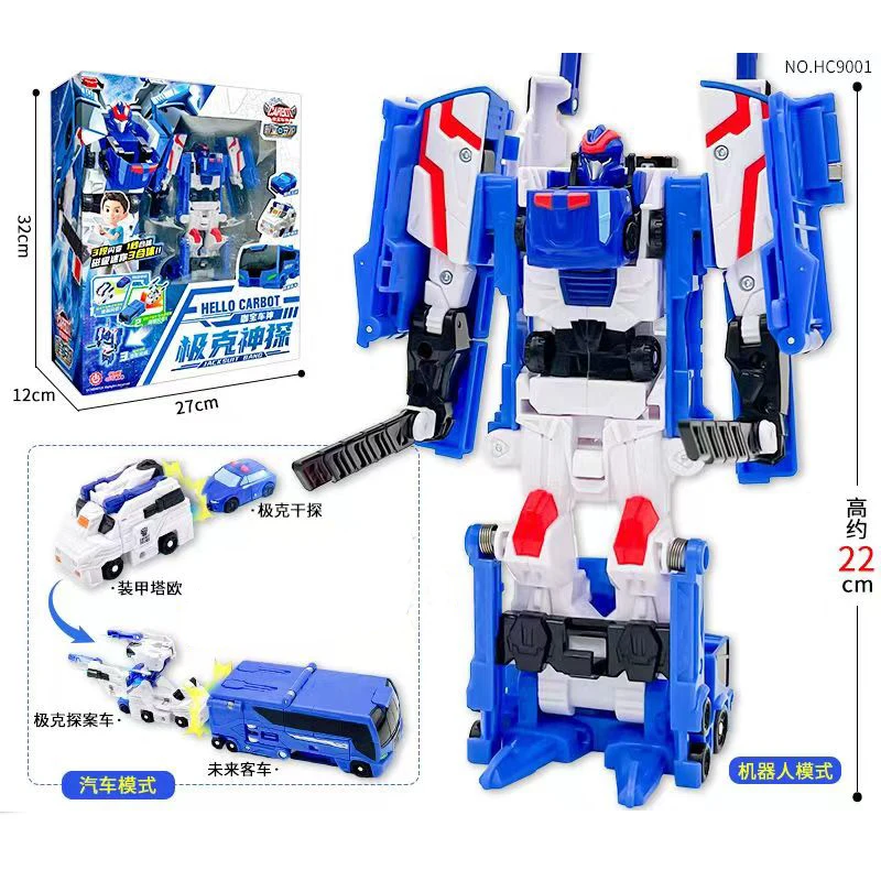 Hello Carbot GIANT LOAOER Transformation Robot Anime Action Figures 3 In 1 Cars Combination Model Sets Boy Kids Toys Gift 헬로카봇