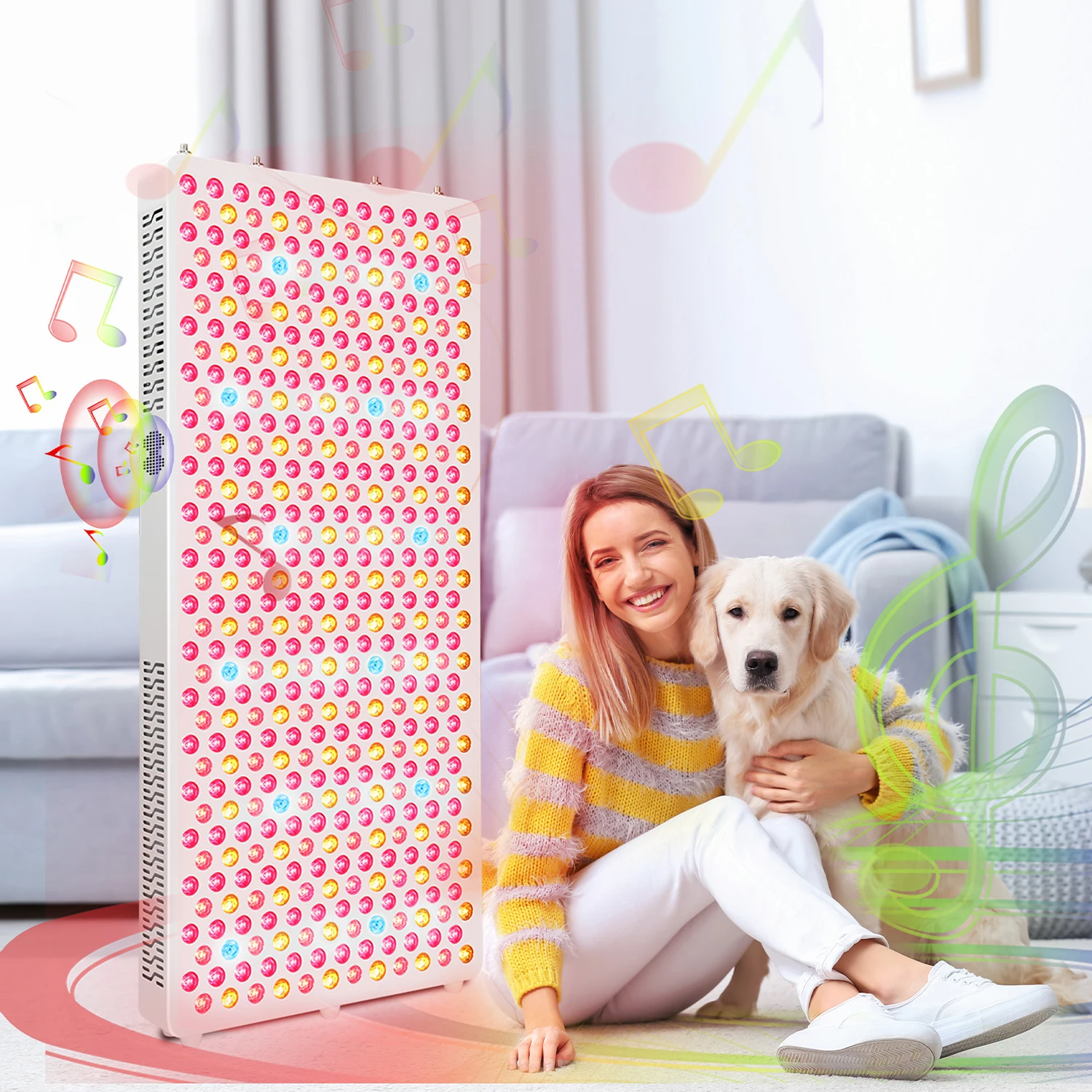 

IDEATHERAPY RLPRO600-X2 9 Wavelengths High Irradiance Red Light Therapy Panel Full BodyTherapy Red Light Therapy Panel