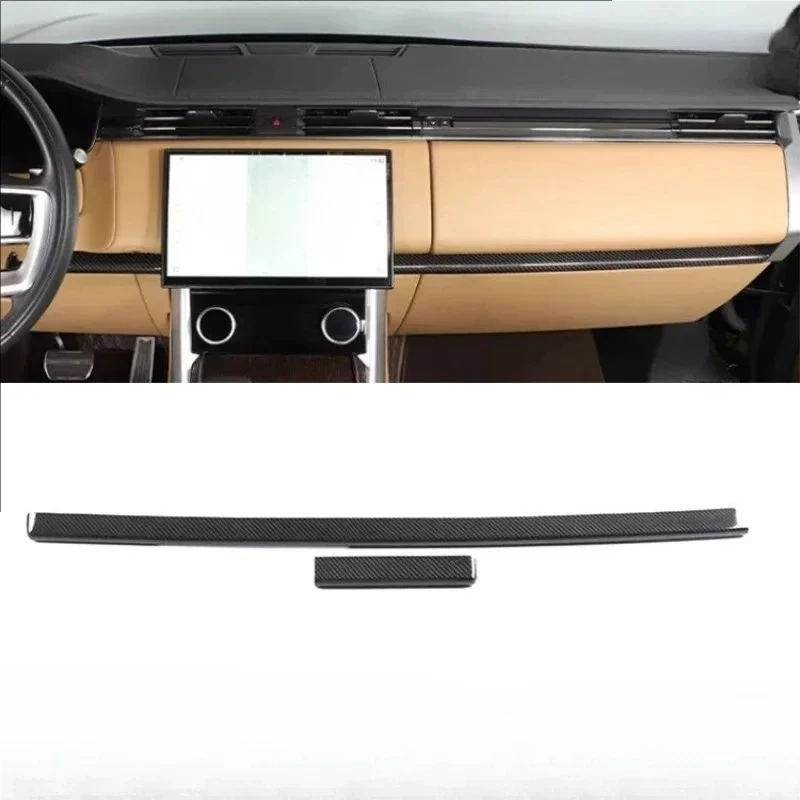 

For Land Rover Range Real Dry carbon fiber Executive center console instrument panel lower decorative modification 2023-2024