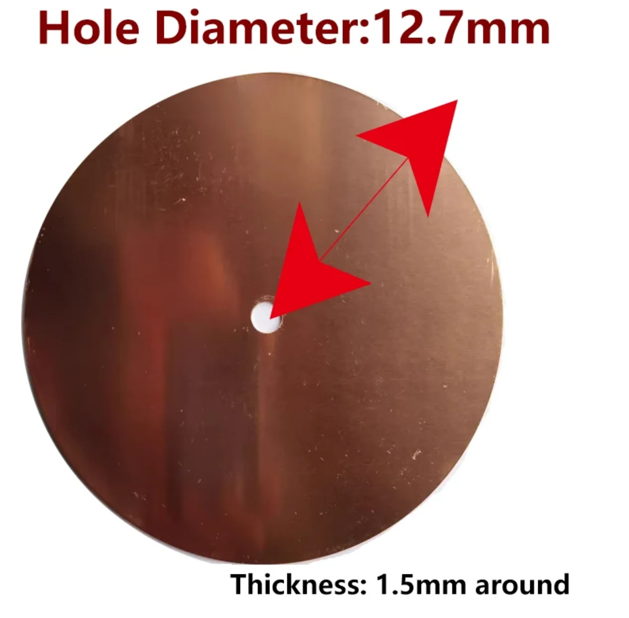 

6/8 inch Copper polishing disc Final Polish Disc For Stone,Gem,Shell,Artwork