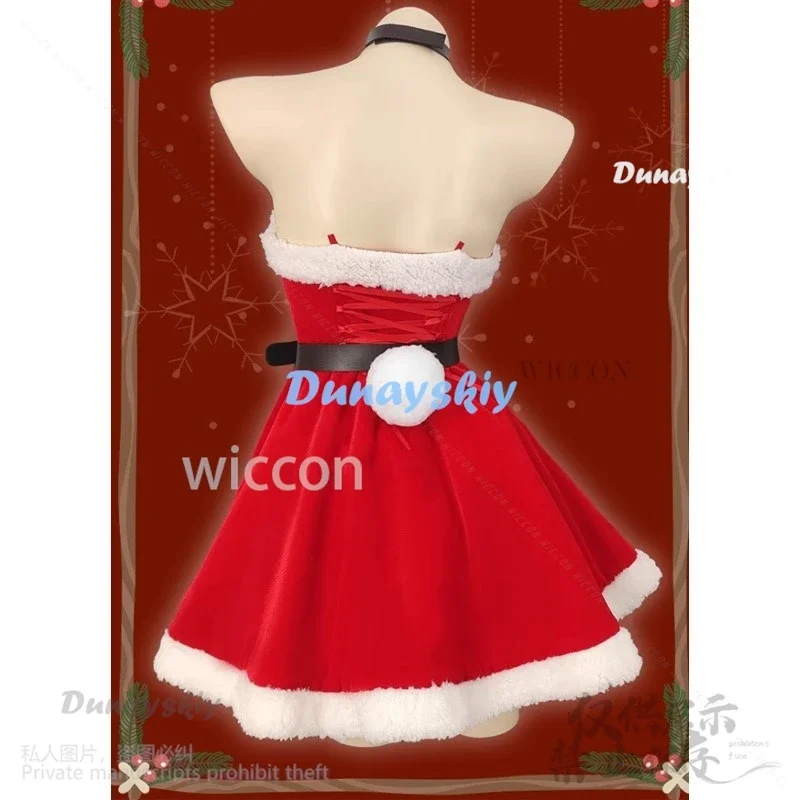 Anime Christmas Cosplay Sakurajima Mai Costume Costume Women Red Sexy Lolita Bunny Girl Rabbit Velvet Cos Woman Girls Halloween