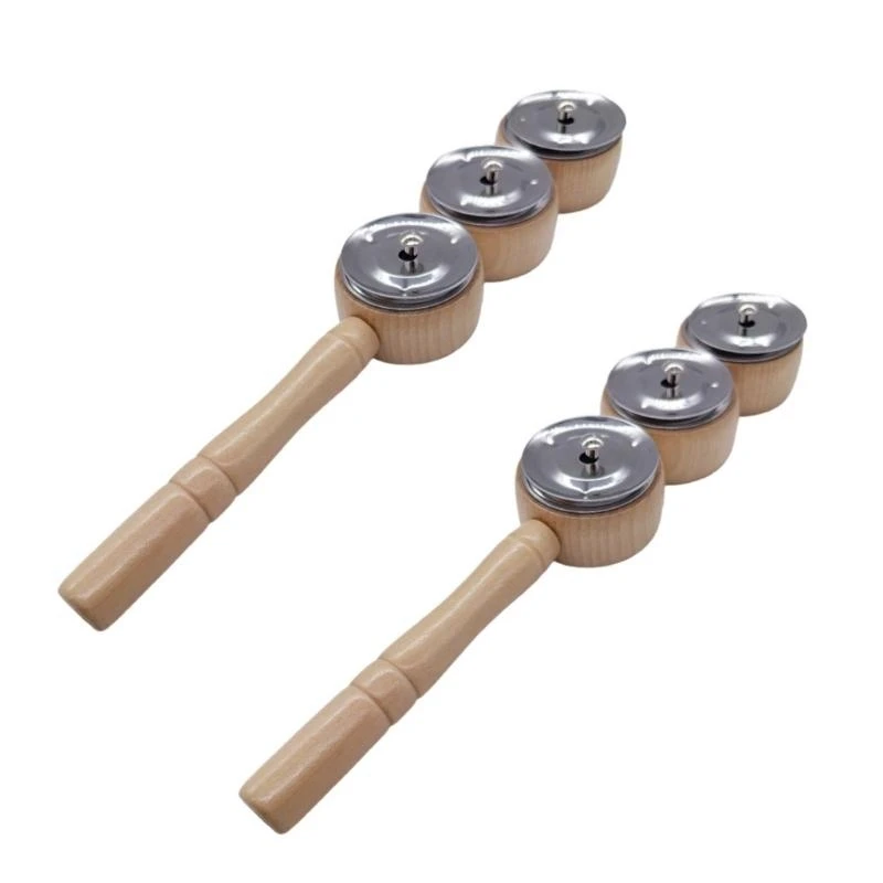 

Tambourine Sticks Toddler Music Toy Handheld Tambourin Percussion Musical Bells Toddler Musical Instruments Enduring