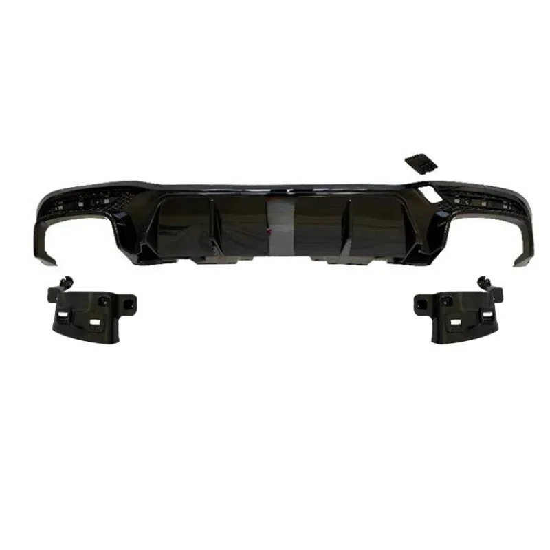 

ABS Diffuser With Exhaust Tips Brackets Rear Bumper Lip for GLE-Class W166 GLE 450 up to BS Style Diffuser 2016-2019