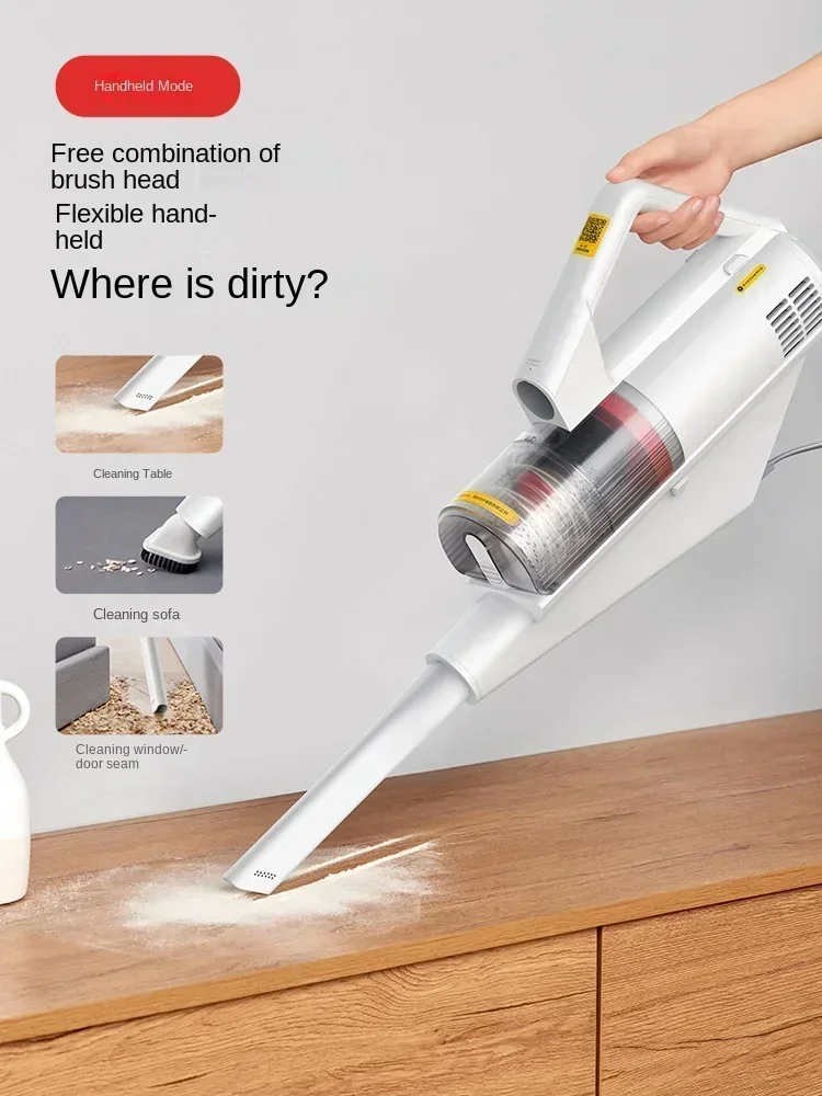 Aspirateur ménager à main à grande aspiration, appareil puissant à haute puissance, multi-usages pour poils de chat et tapis