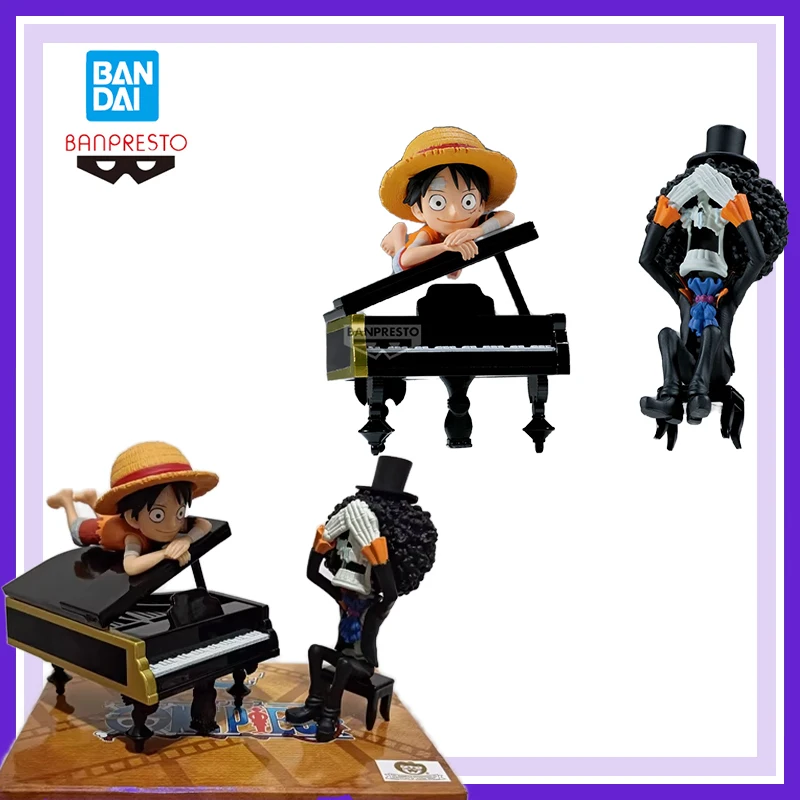 

Подлинная Фирменная Новинка Неоткрытая Bandai Banpresto One Piece World Коллекционная Фигурка Луффи Брук 8 см Игрушка Тонкая Коллекция Ремесла