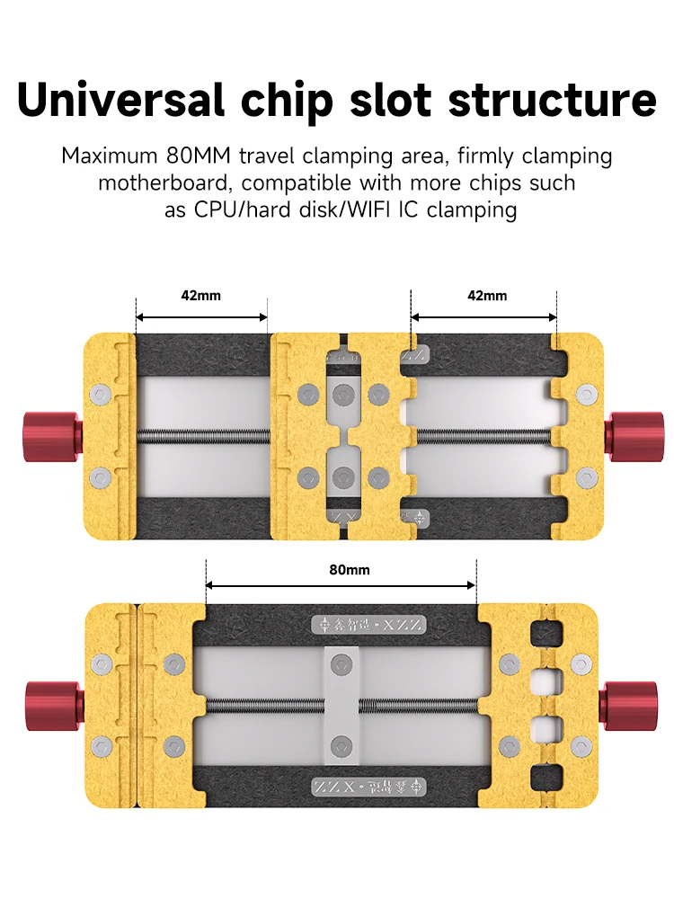 Xz mini dispositivo giratório multifuncional, placa-mãe, suporte de fixação de chip ic, dispositivo resistente ao aquecimento para reparo de solda