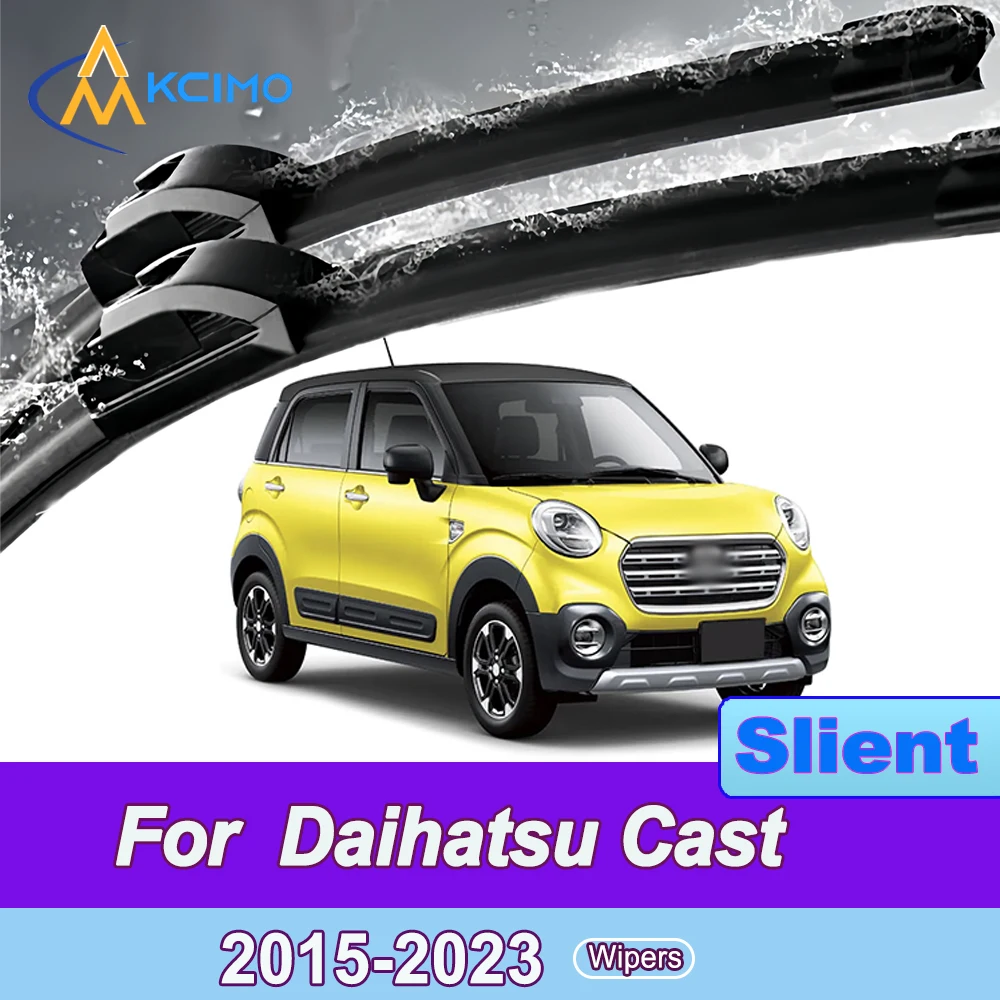

2 упаковки бесшумных щеток стеклоочистителя для Daihatsu Cast LA250 2015-2023, бесшумный всепогодный дизайн, щетка для дождя на лобовое стекло, аксессуары
