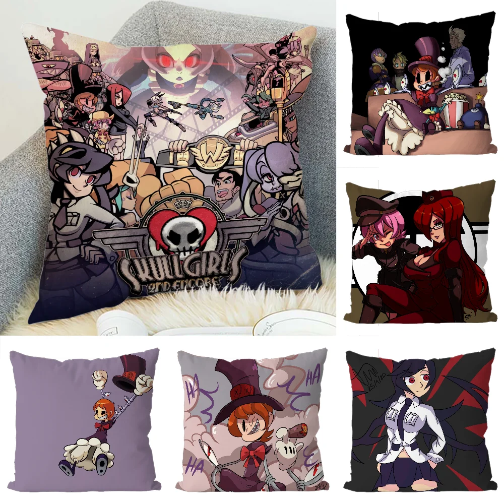 

Skullgirls Throw Pillow Covers Pillowcases for Pillows 45x45 Cushions Cover Cushion Cover 50x50 Decorative Pillowcase 40x40 Sofa