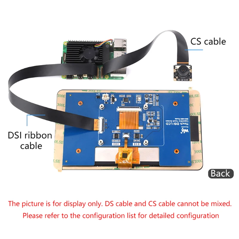 Opcje Pi5 DSI FPC elastyczny kabel 22Pin do 15Pin 200 / 300mm dla Raspberry Pi 5