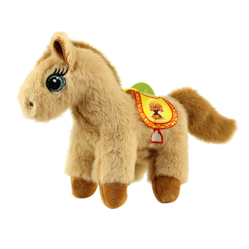 2026 New Year Of The Horse Mascot Plush Stuffed Toy Pendant Cute Pony Bag Key Decorative Pendant Zodiac Horse Birthday Gift
