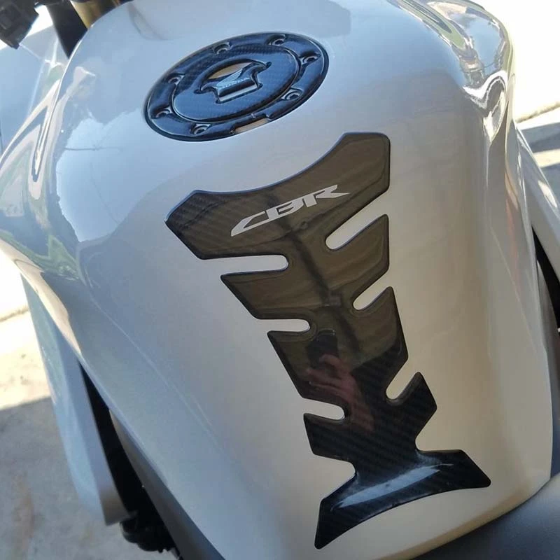 A73Q-Carbon Fiber Motorcycle Tank Pad Gas Oil Fuel Tank Pad Protector For Honda CBR600 1000 954 929 900 RR, CBR250 300 500 R