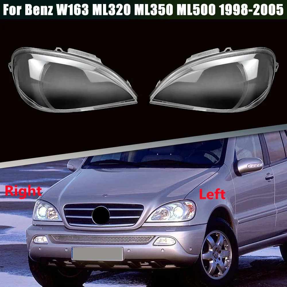 Headlight Cover Headlamp Shell Headhights Lens Lampshade Headlamp Lens For Mercedes Benz W163 ML320 ML350 ML500 1998-2005