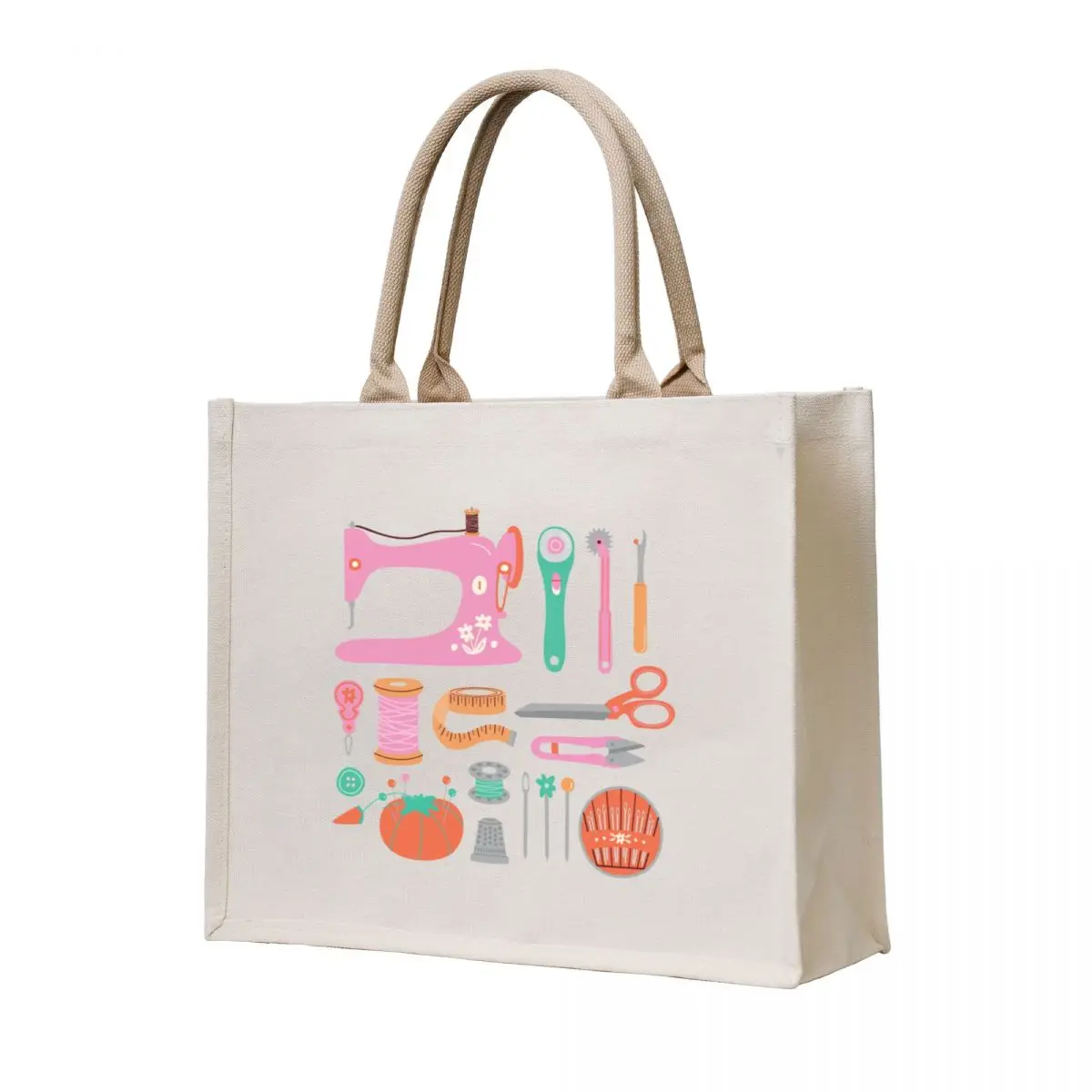 Nociones de costura Tote Bag sacs de compras mujer 2025 bolsas de asas bolsas de tela