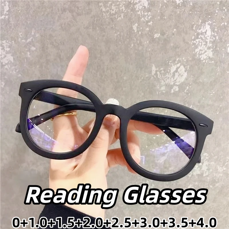 

Blue Light Blocking Reading Glasses Retro Vintage Korean Style Unisex for Men and Women HD Anti-Blue Light Eye Protection