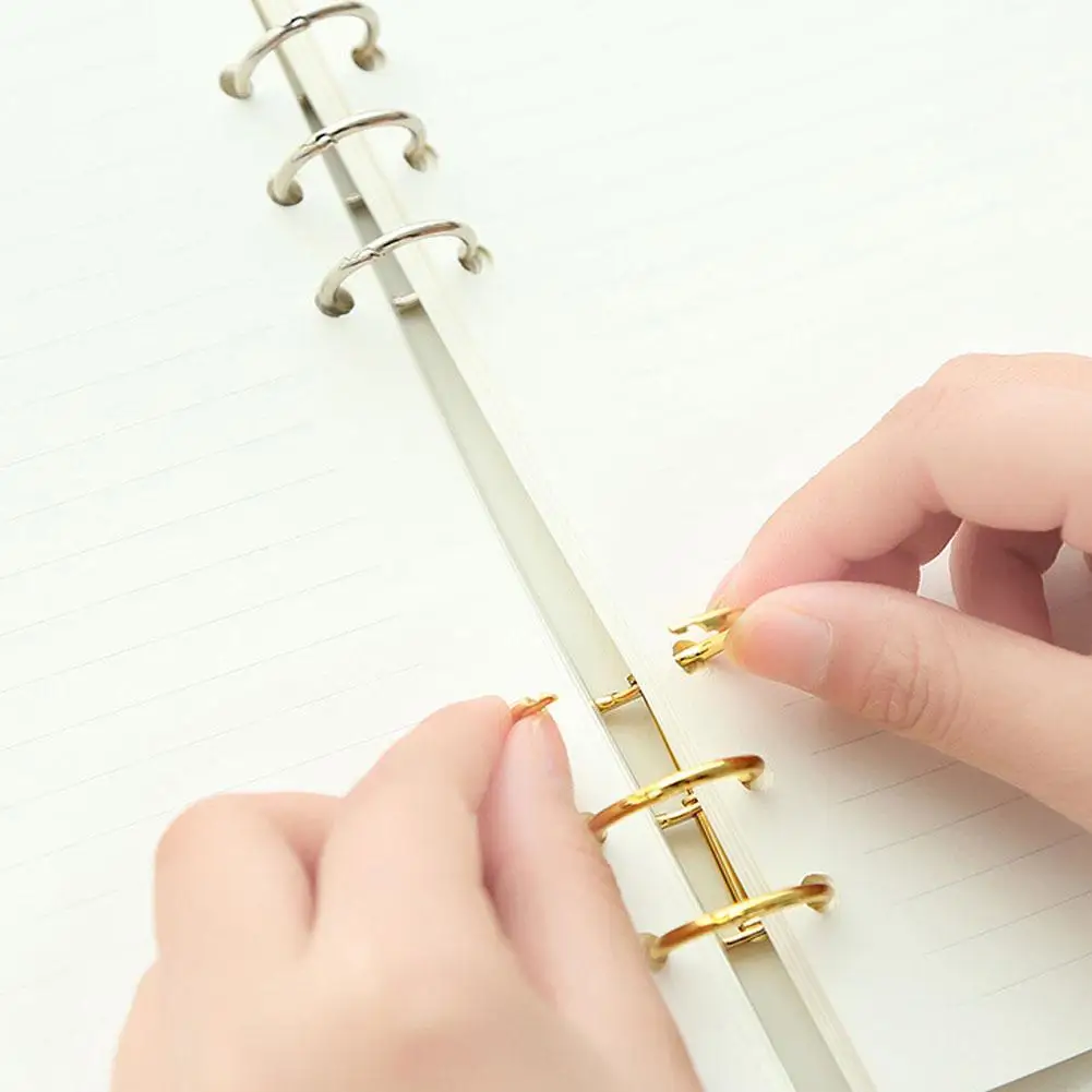 3-Ring Metal Loose Leaf Binder Rings Set