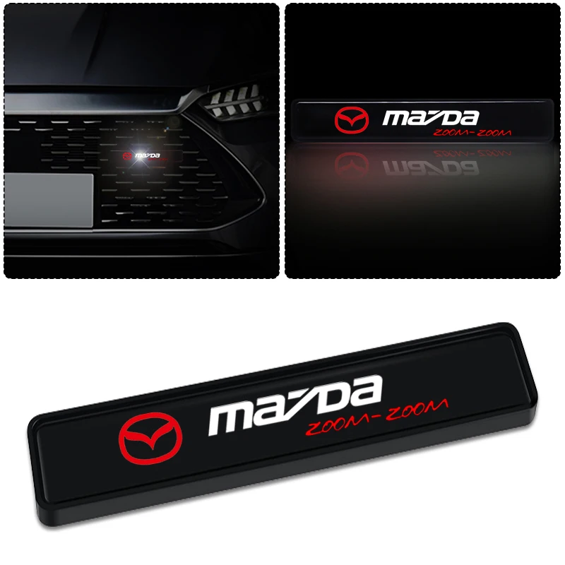 Car Decorative Light LED Front Hood Grille Emblem Badge Decor for Mazda 3 Atenza Axela CX3 CX4 CX5 CX7 CX8 CX9 CX30 Accessories