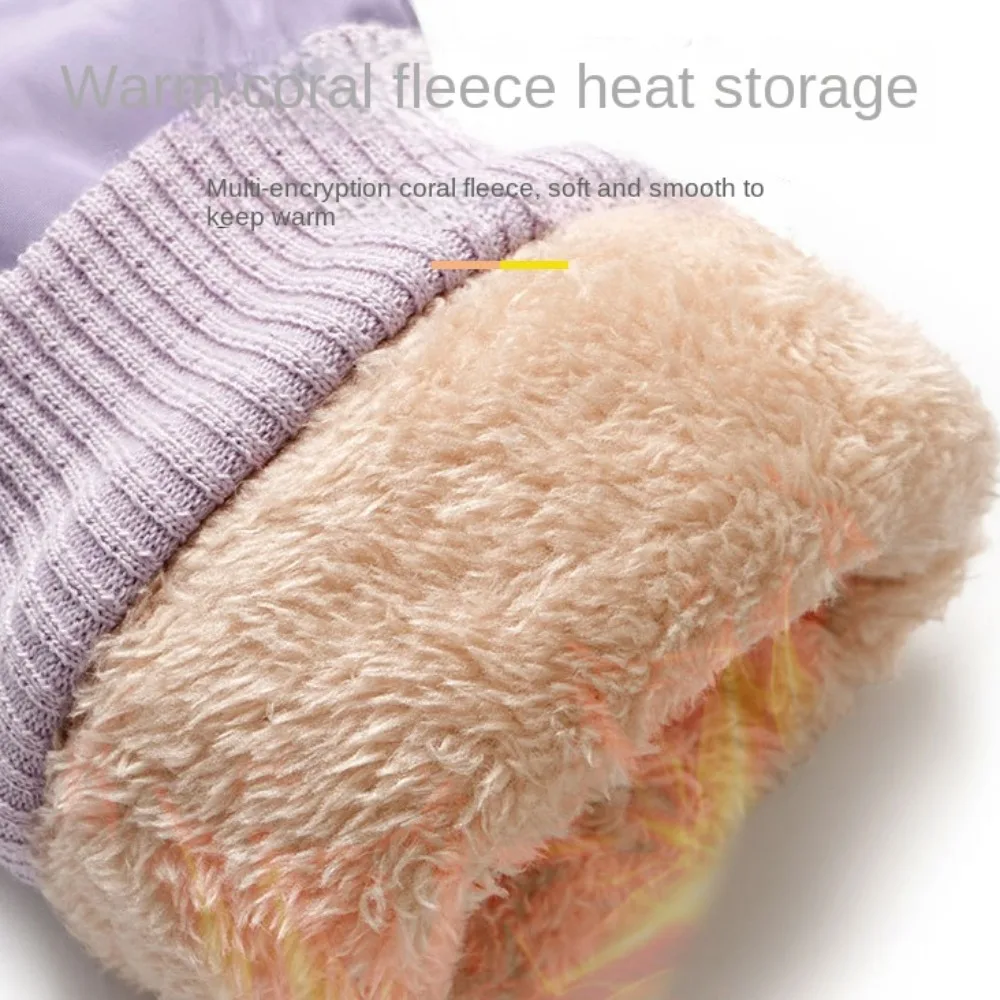 

Прочные бархатные лыжные перчатки с сенсорным экраном, ветрозащитные велосипедные лыжные перчатки, зимние теплые водонепроницаемые зимние теплые перчатки для верховой езды