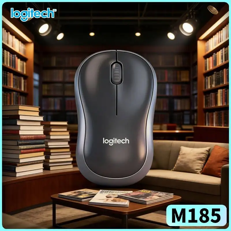 

Мышь Logitech M185 для ноутбука и дома, симметричная конструкция, радиус действия 10 м, 12 месяцев автономной работы, 1000 DPI, мультисистемная, офисный инструмент