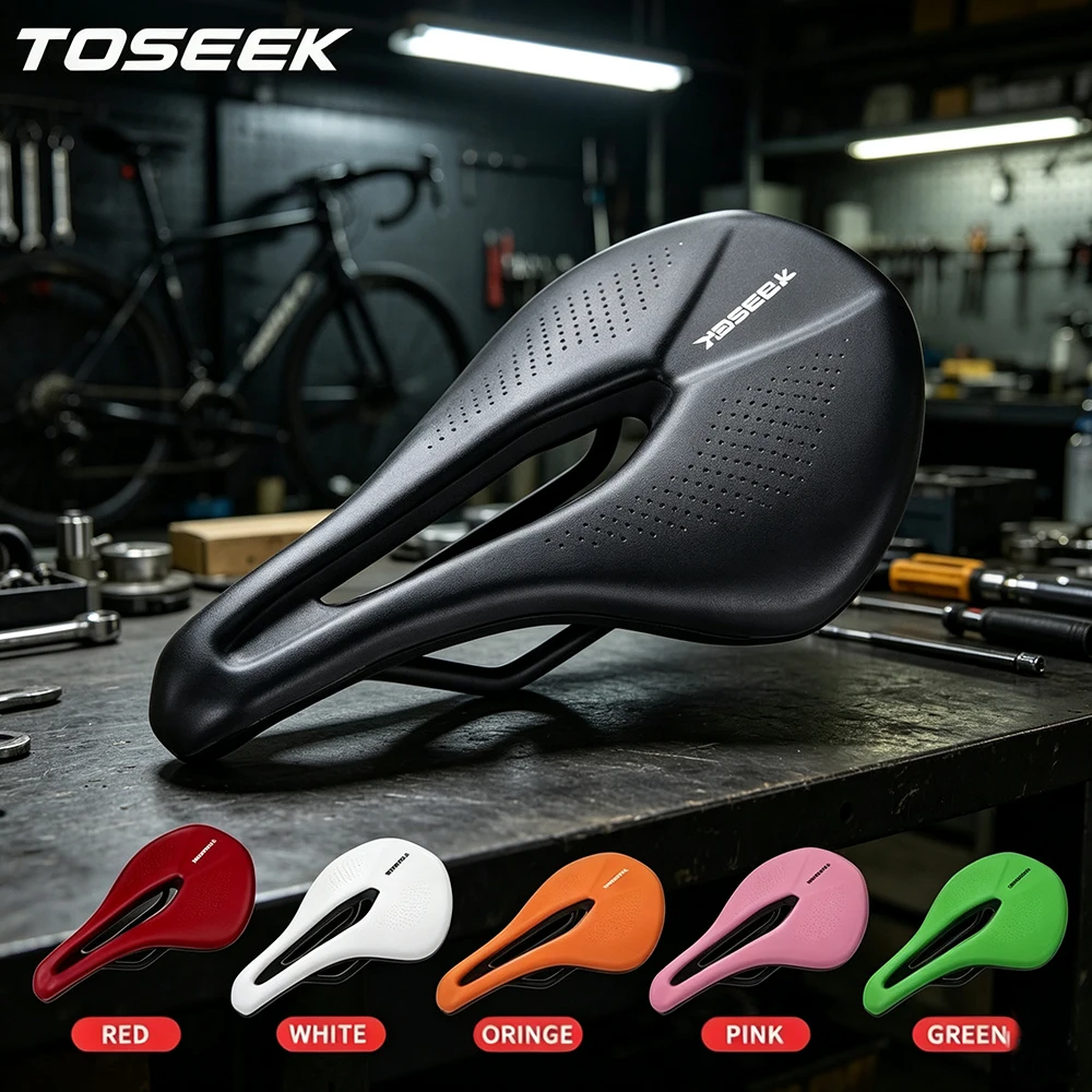 TOSEEK EVA Ultralight Breathable Comfortable Seat Cushion for Bike Racing Saddle MTB Road Bicycle Seat Parts Components